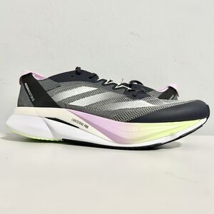 Adidas Boston 12 “Black Green Spark” Men’s Size 10.5-11.5 Running Sneaker No Lid